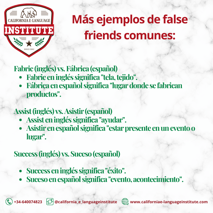 False friends en inglés: trucos y ejemplos para aprenderlos fácilmente